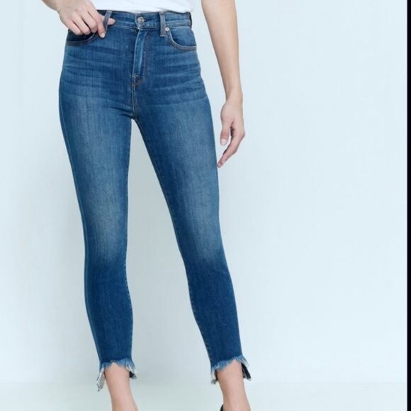 7 For All Mankind Denim - 7 for All Mankind sz 32 Gwenevere Monroe High Rise Ankle Cut Jean